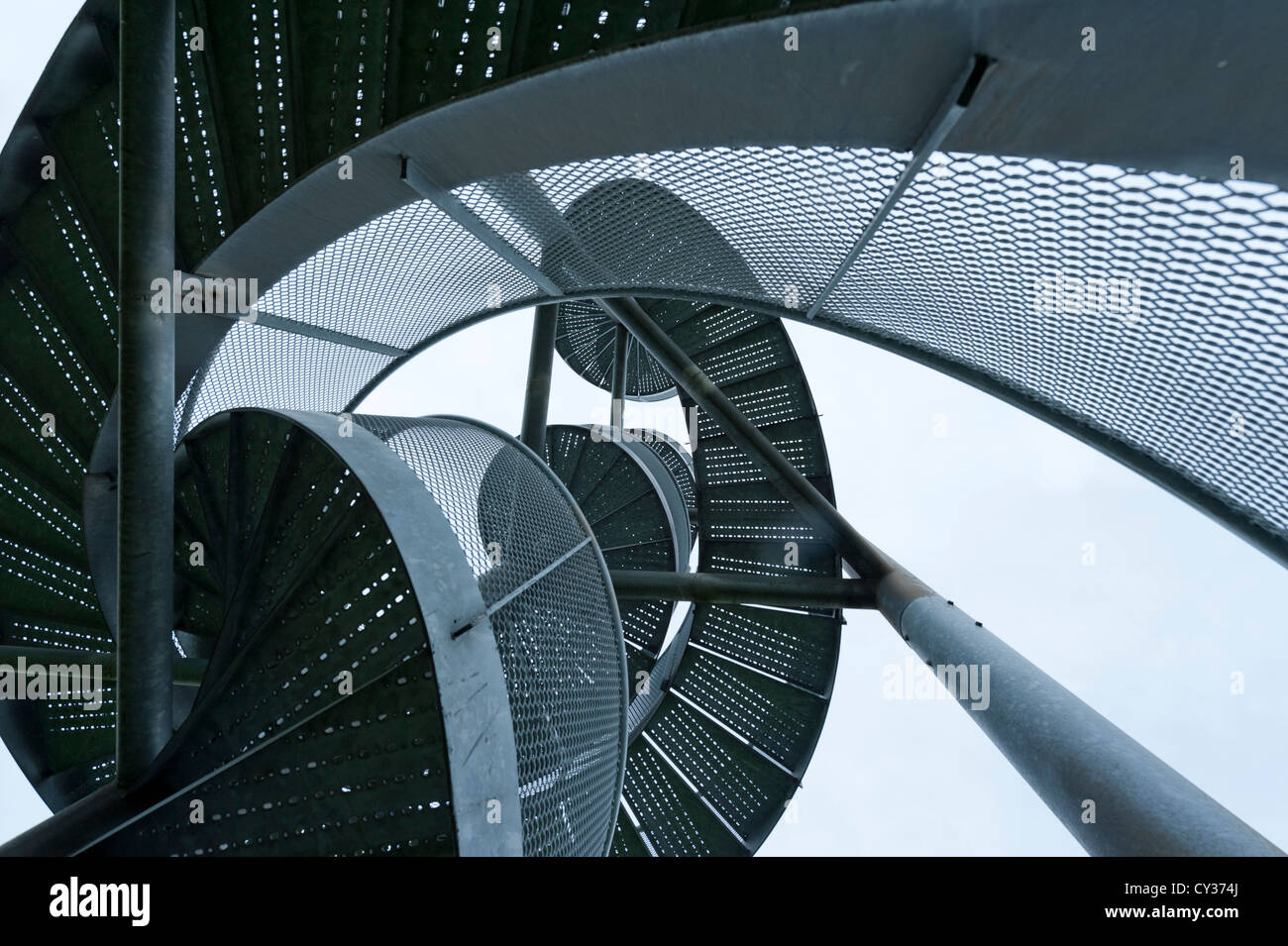 Stairs near Lelystad airport in Lelystad, Netherlands Stock Photo