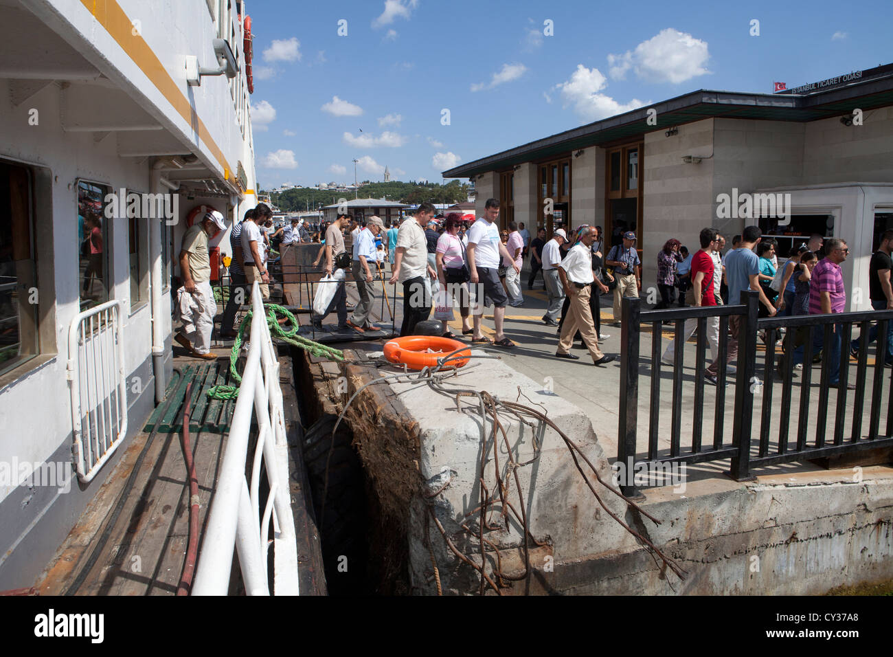 ferry on the Bosphorus, istanbul Stock Photo