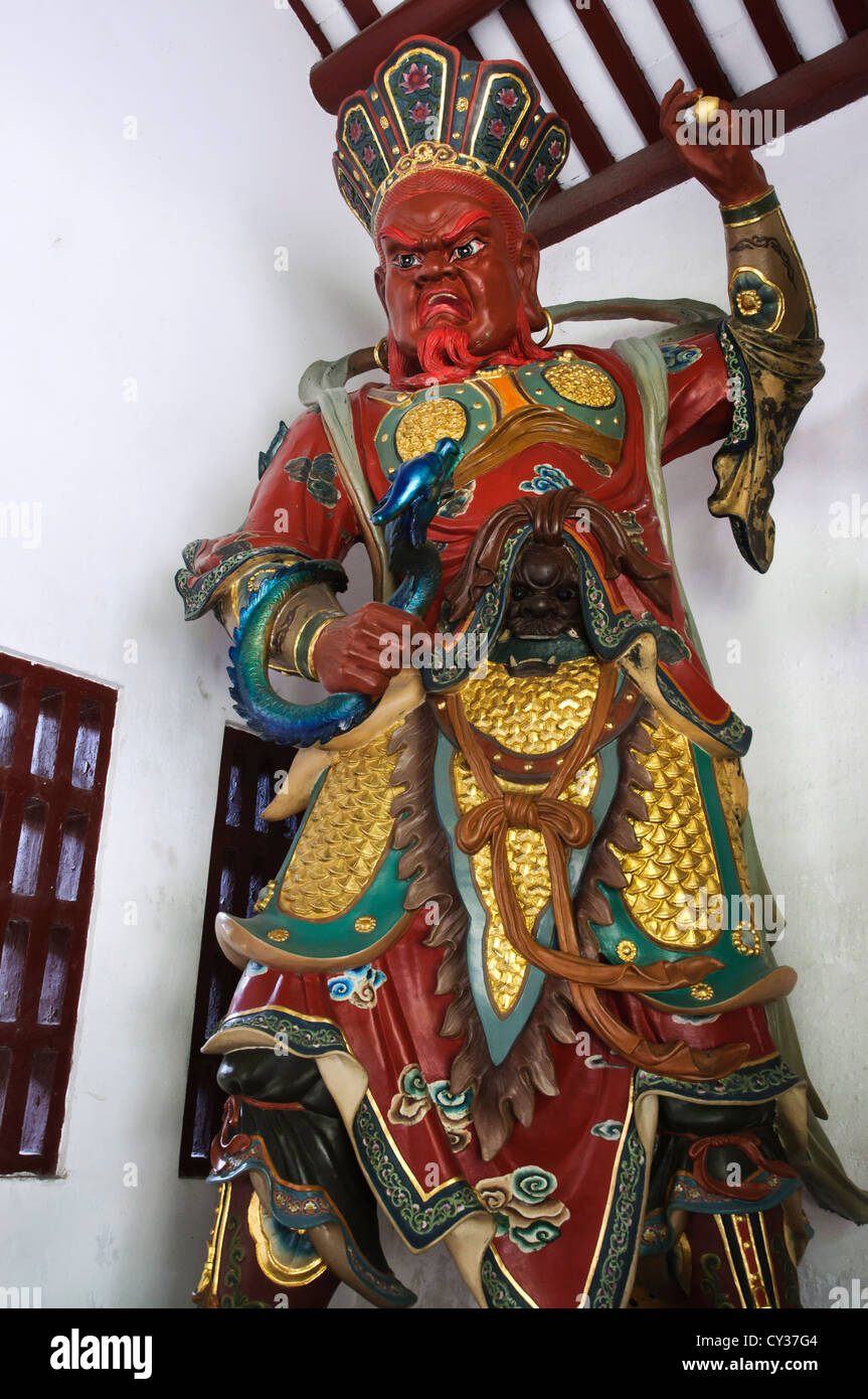 Giant guardian at Guangxiao Temple, Guangzhou Stock Photo