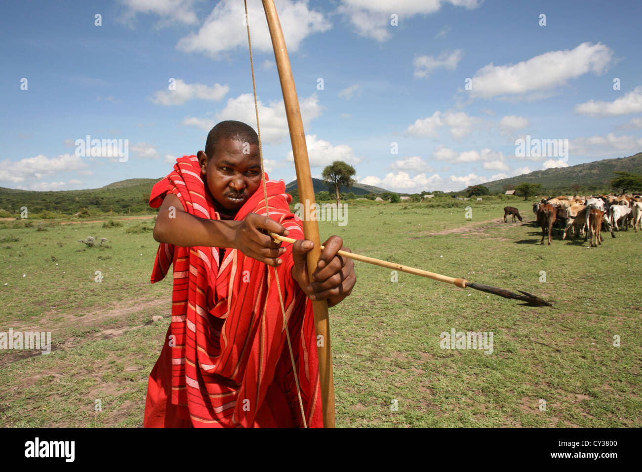 Maasai tribe in Kenya Stock Photo