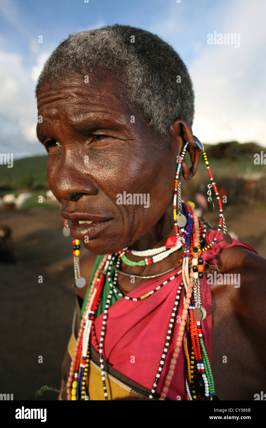 Masai earrings hi-res stock photography and images - Alamy