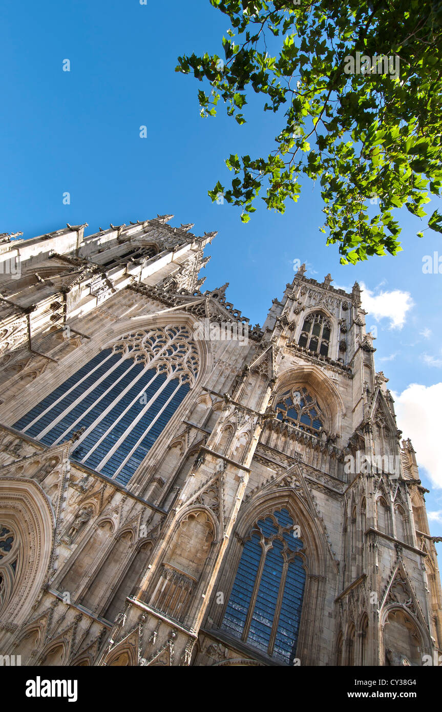 York Minster western facade, York, UK Stock Photo