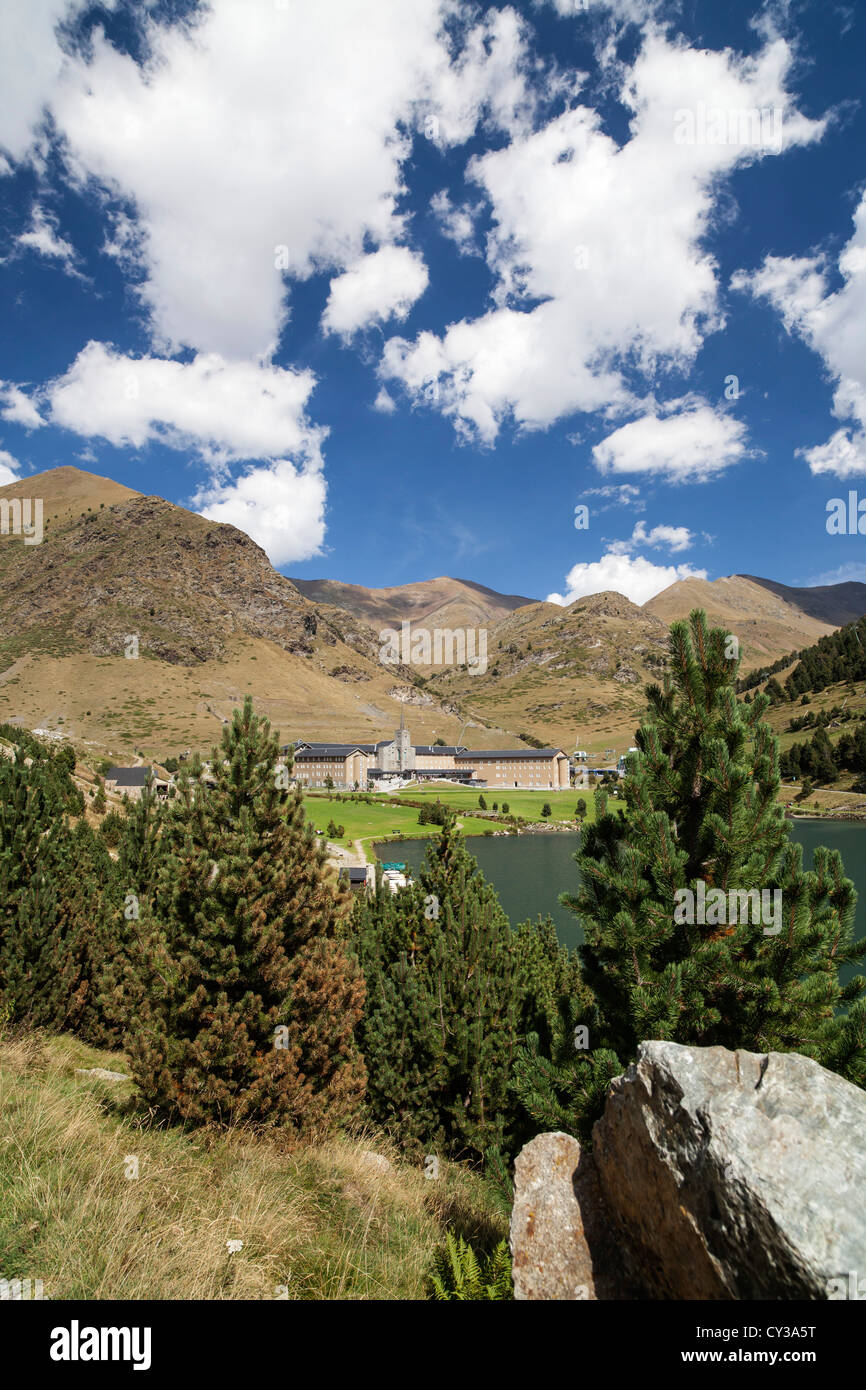 nuria,catalonia,spain.pyrenees,landscape. Stock Photo