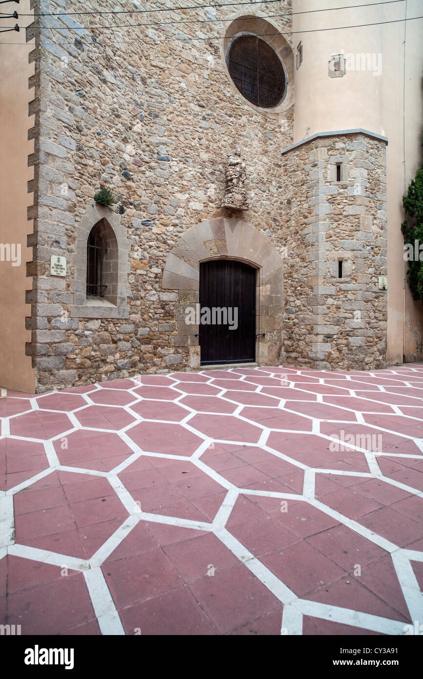 palamos,catalonia,spain.church view. Stock Photo