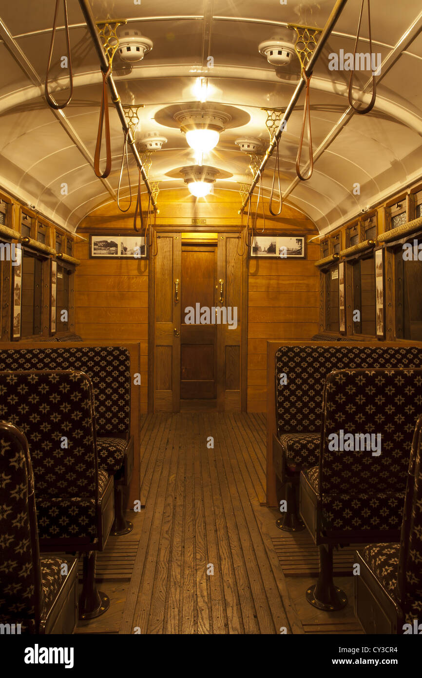 Inside The 1908 GWR Steam Railmotor No.93 Stock Photo