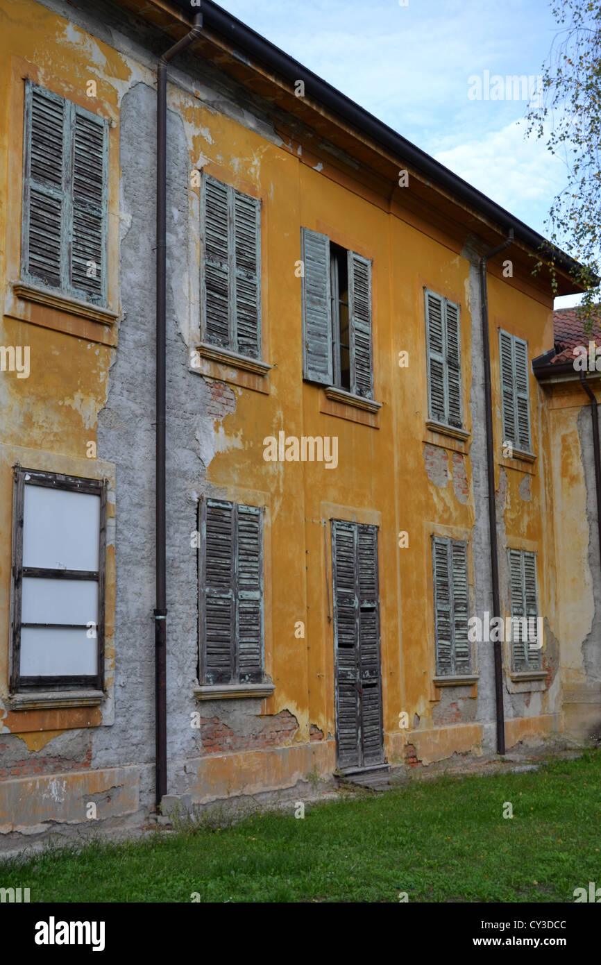 Abandoned house, Monza Park, North Italy, Europe. Stock Photo