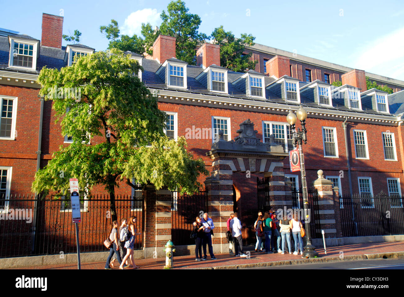 Cambridge Massachusetts,Boston Harvard University,campus,housing,Wigglesworth Hall,dormitory,MA120822101 Stock Photo