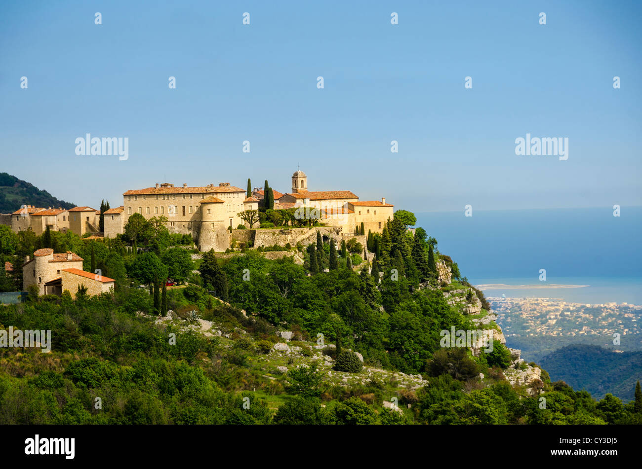 Gourdon village. A perched village. Cote d'Azur France Stock Photo Alamy