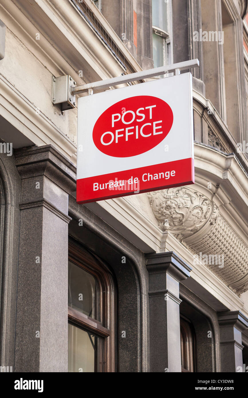 Post office sign, UK Stock Photo