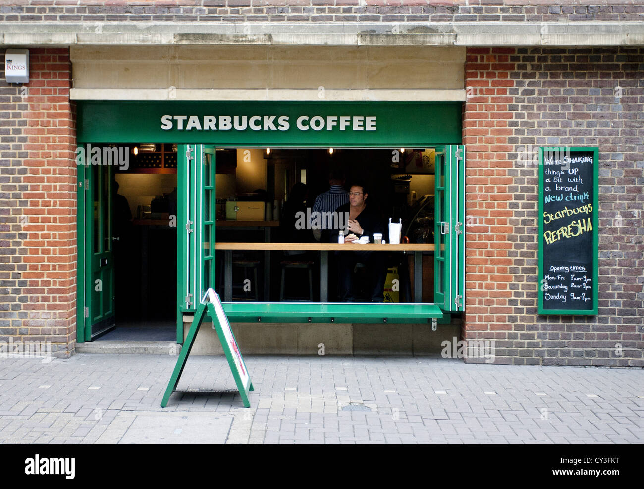 London, UK. 30/08/2012. (Pictured) Starbucks Coffee shop London . Credit Photo/ News Images Uk Stock Photo