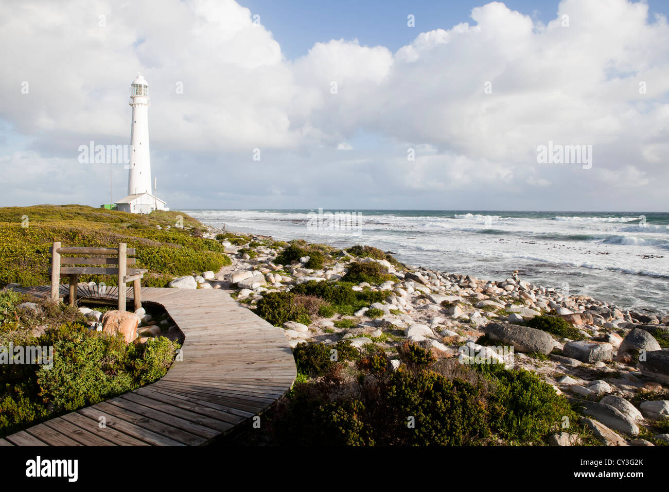 Slangkop Lighthouse near Kommetjie South Africa Stock Photo