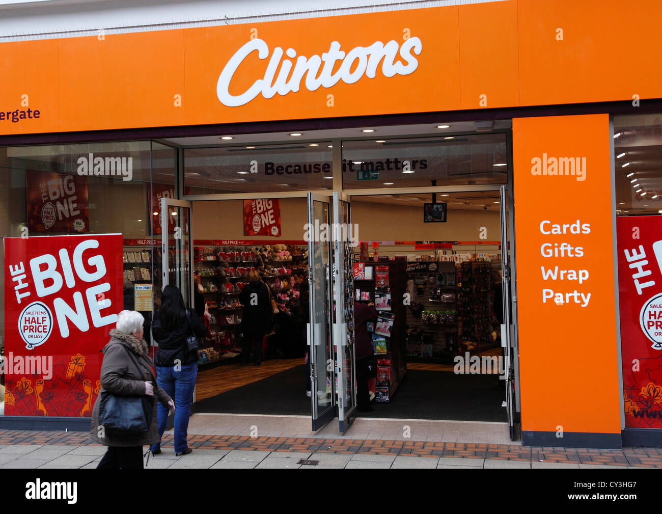 A Clintons card store in Nottingham, England, U.K. Stock Photo