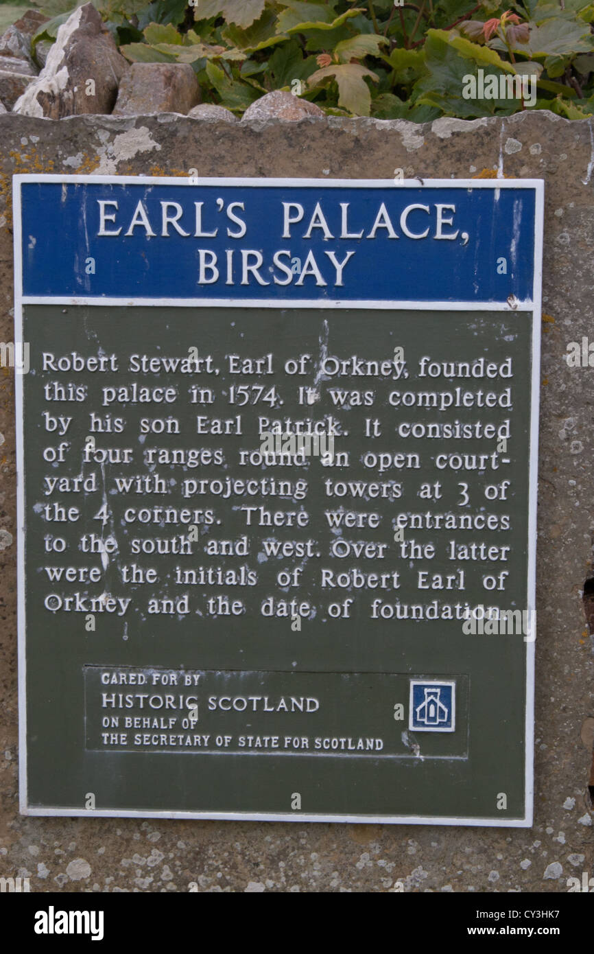 Earl's Palace, Birsay, Orkney, Scotland Stock Photo
