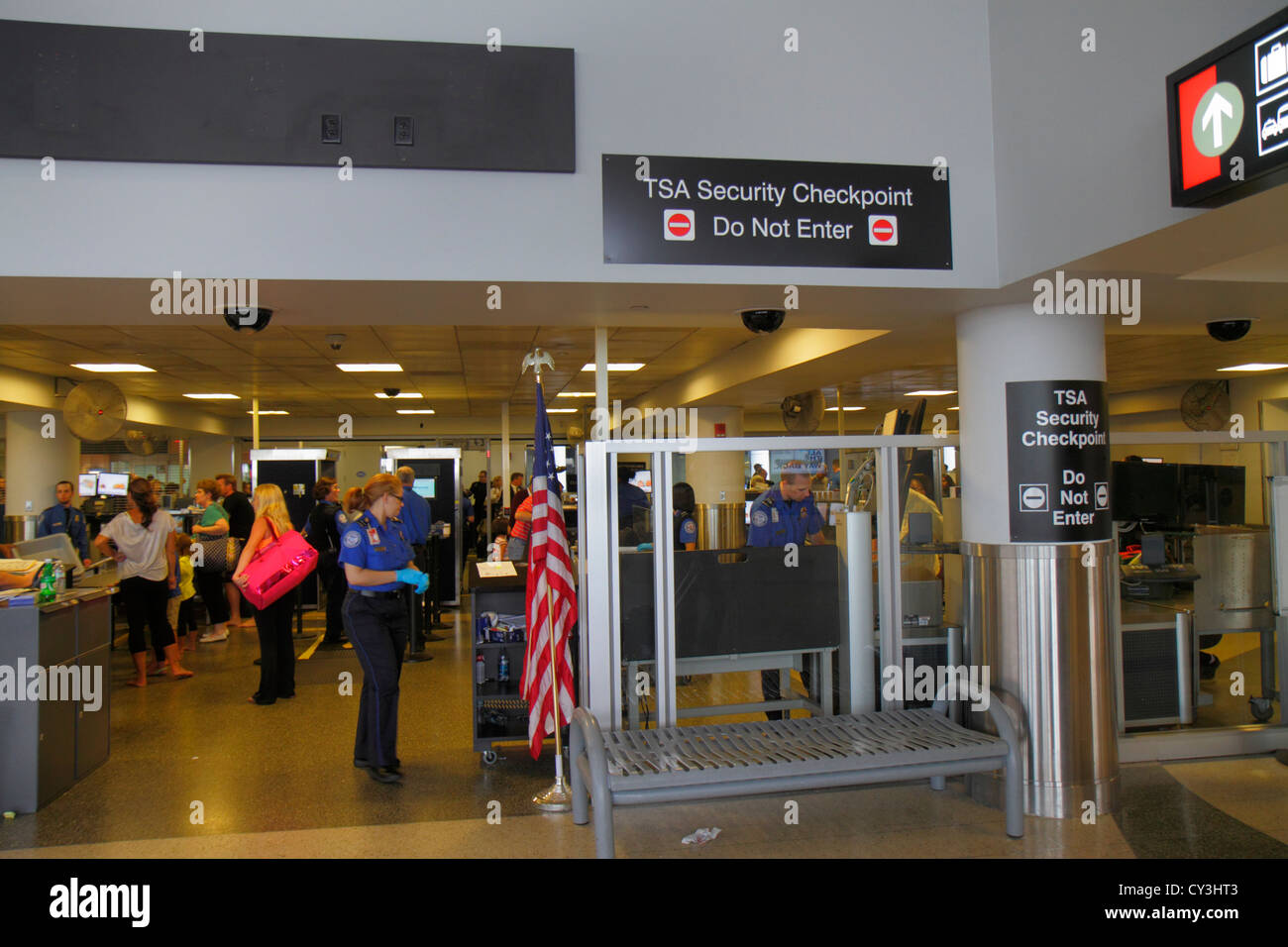 Boston Massachusetts Logan International Airport BOS concourse Stock