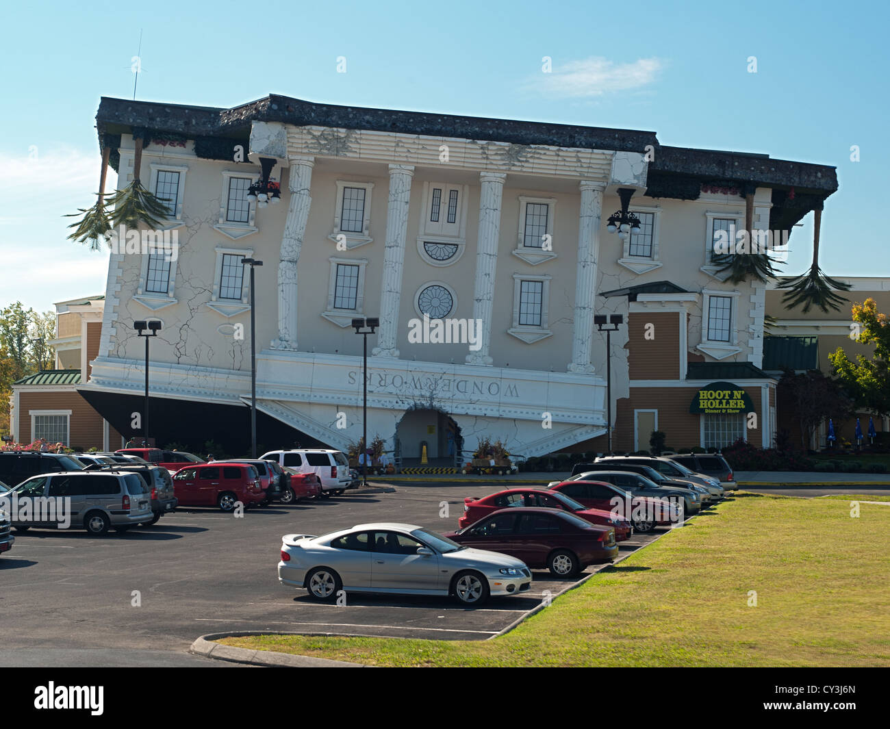 Wonder Works, a tourist attraction in Pigeon Forge, Tennessee Stock Photo