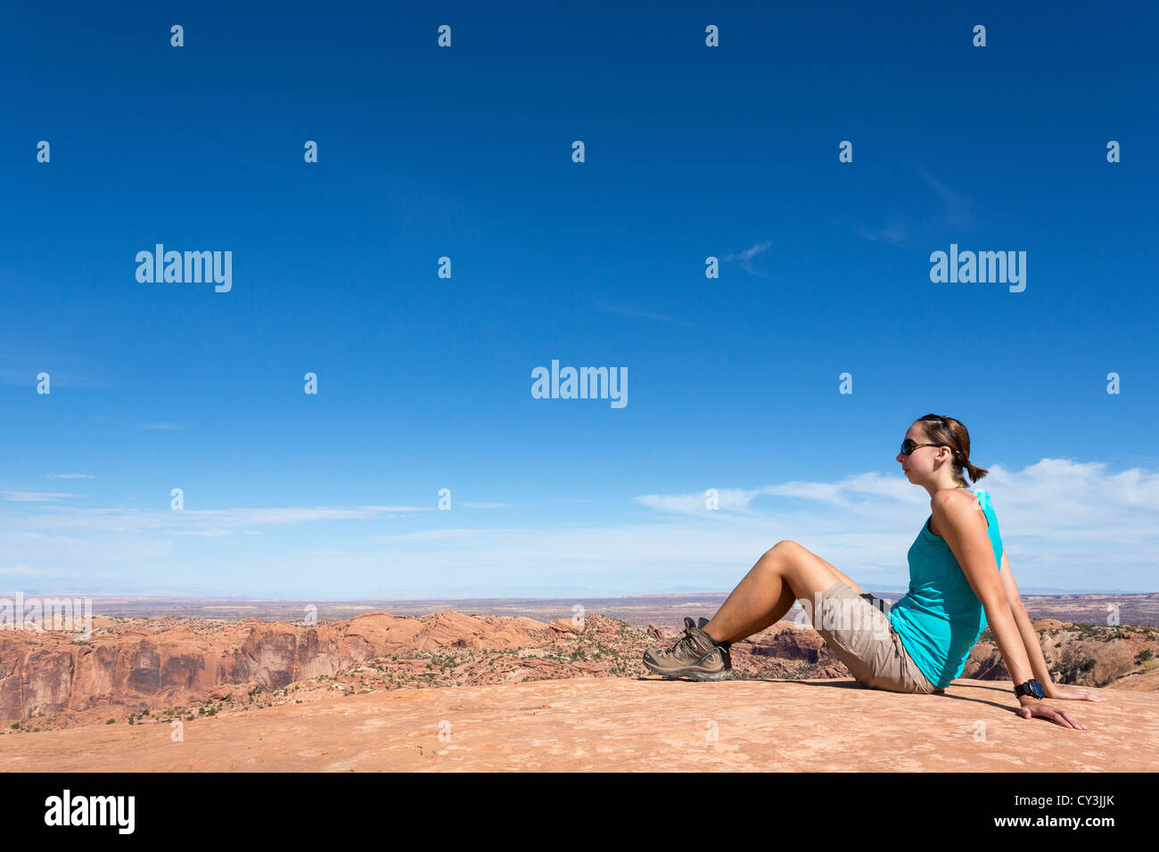 Beautiful woman in blue top hi-res stock photography and images - Alamy