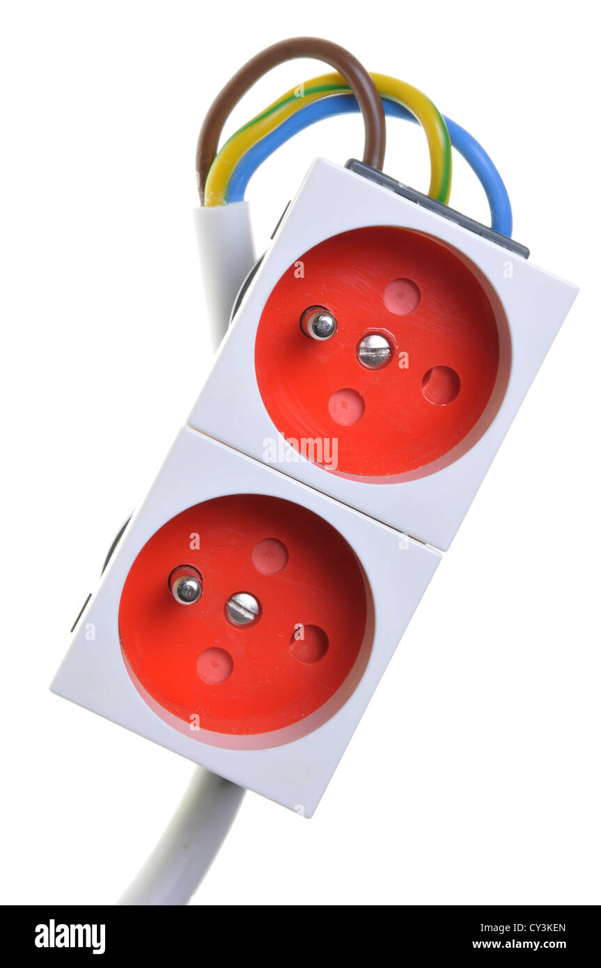 The electrical outlet safety power system Stock Photo Alamy