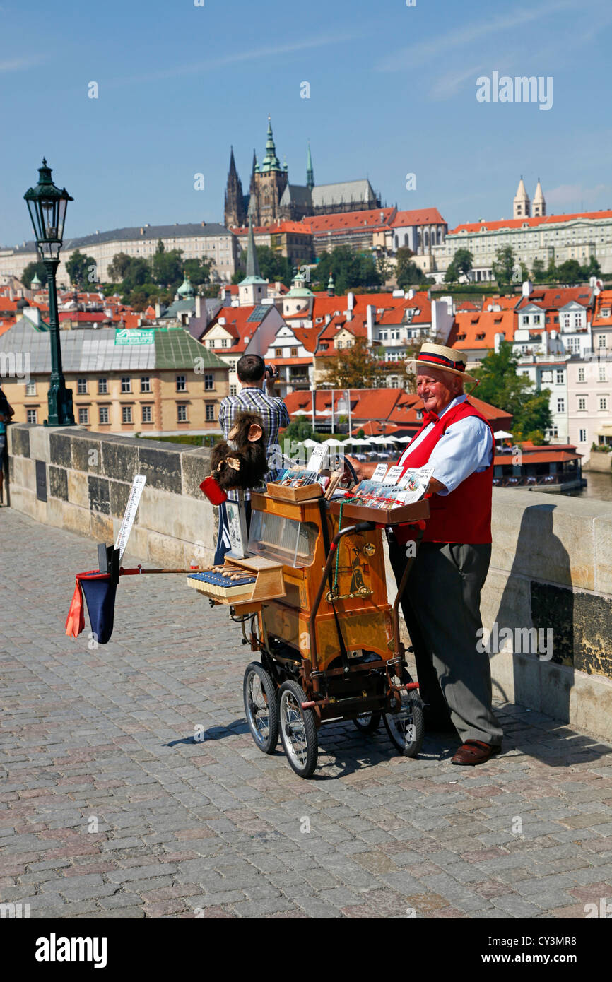 Charles Bridge in Prague, Czech Republic Stock Photo