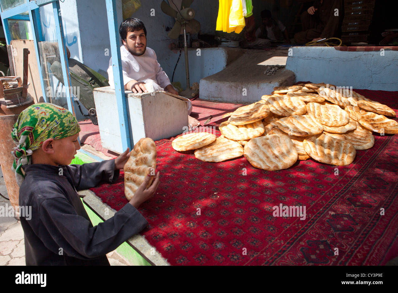 bread bakery in Kabul, Afghanistan Stock Photo Alamy
