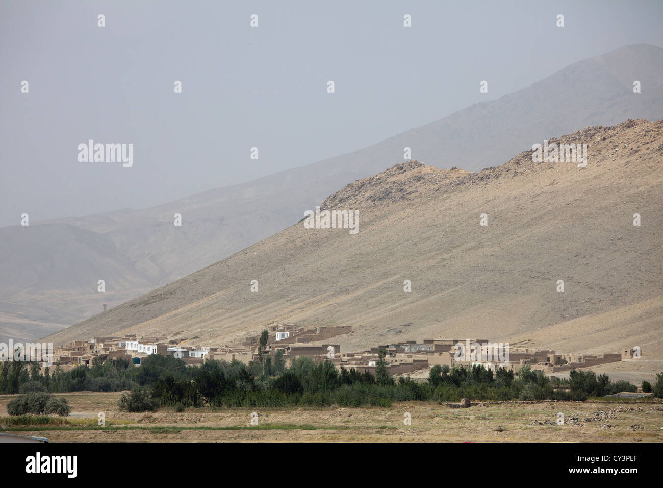 villages in Wardak province where the population is supportive to taliban or hesb-islami Stock Photo