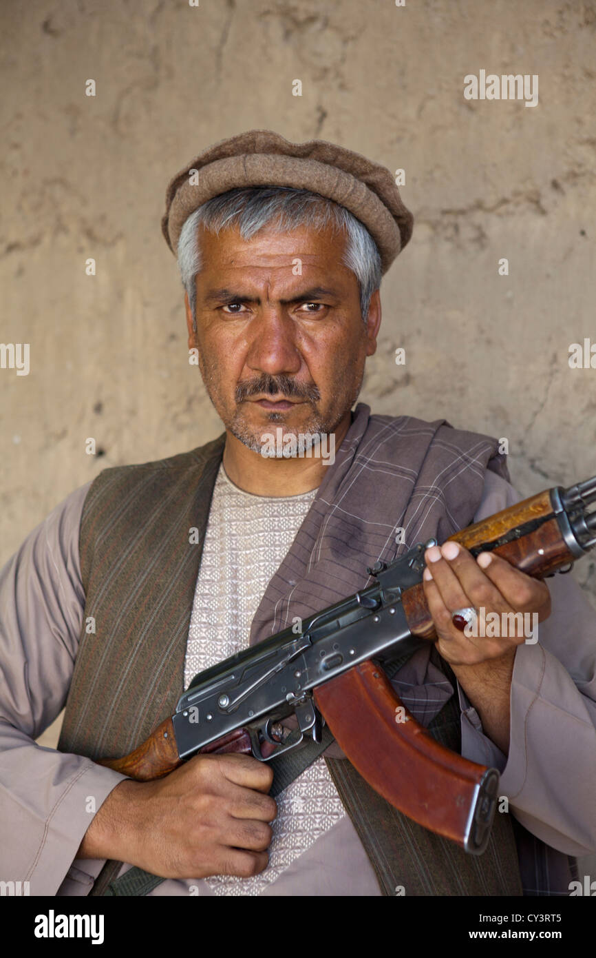 Estimated 10.000 Arbaki fighters(warlords) in Kunduz province Stock