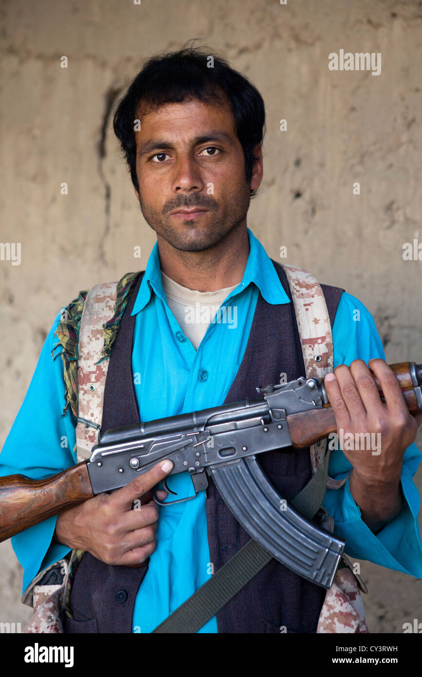 Estimated 10.000 Arbaki fighters(warlords) in Kunduz province Stock