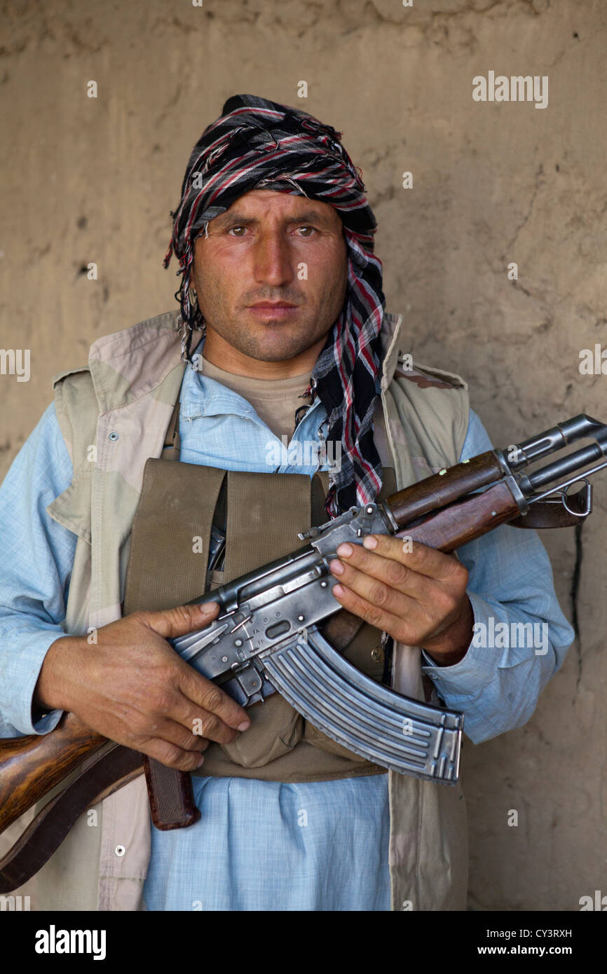 Estimated 10.000 Arbaki fighters(warlords) in Kunduz province Stock