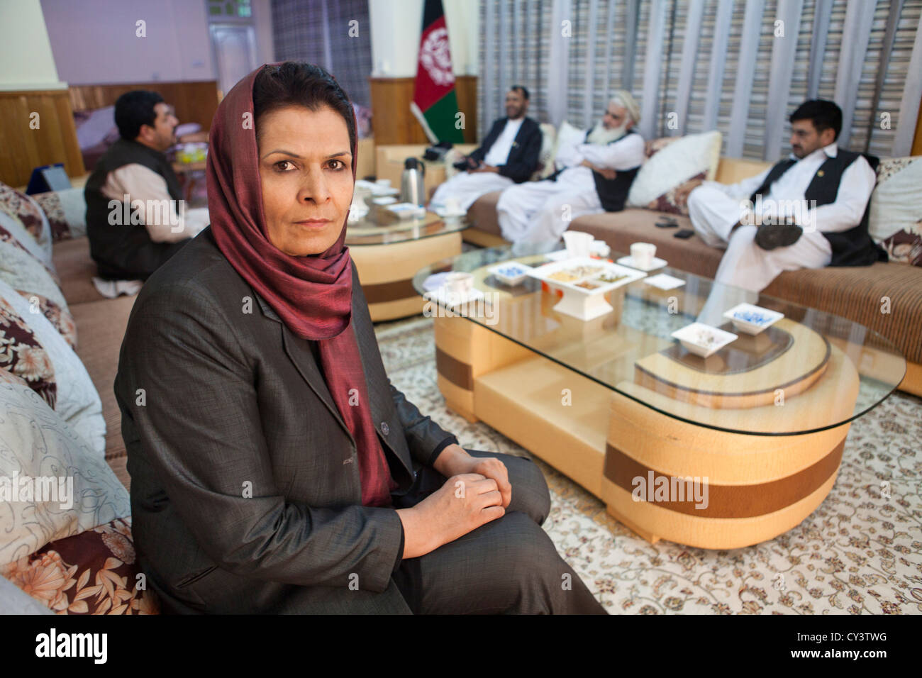 Najia Barakhel, afghan member of parliament. Stock Photo
