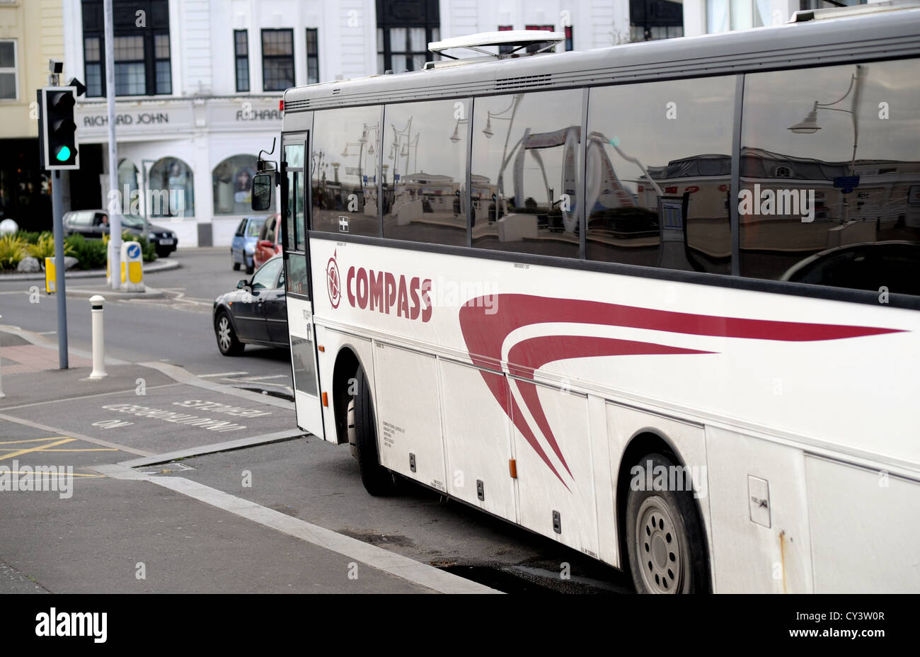 Compass bus company vehicle Worthing UK Stock Photo