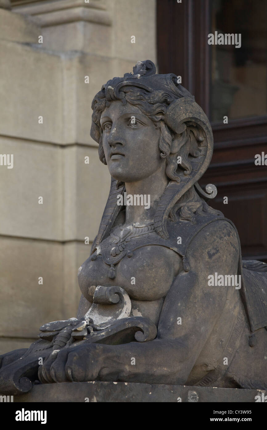 Stone Statue in Prague Stock Photo