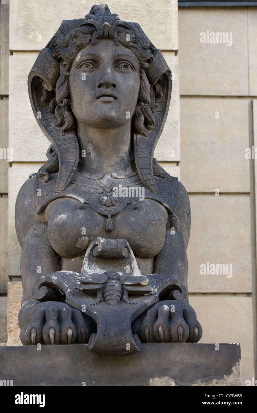 Stone Statue in Prague Stock Photo