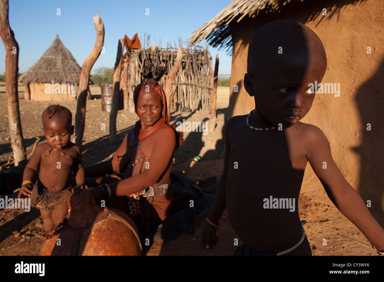 Himba Tribe In Namibia Stock Photo Alamy
