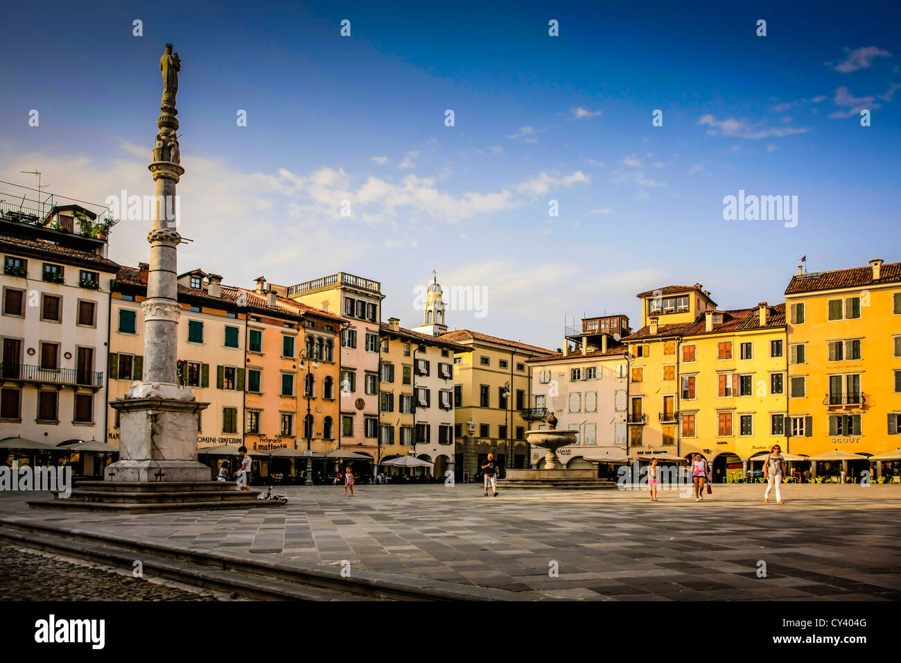 Piazza San Giacomo in Udine, Italy Stock Photo