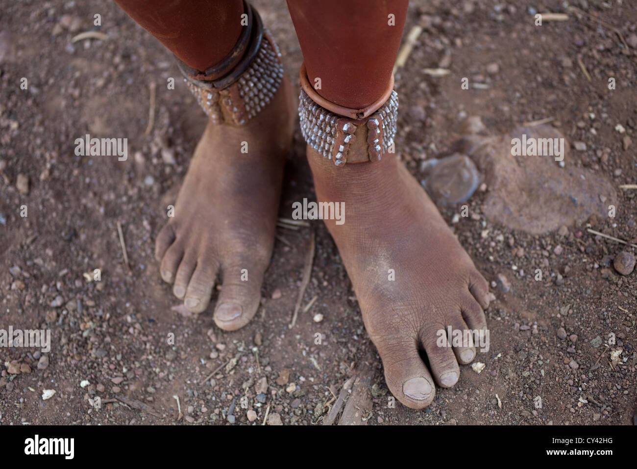 Himba tribe in Namibia. Stock Photo