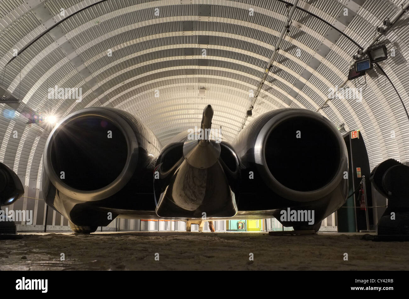 Thrust SSC Supersonic Car, Worlds fastest car & Land speed record holder Stock Photo