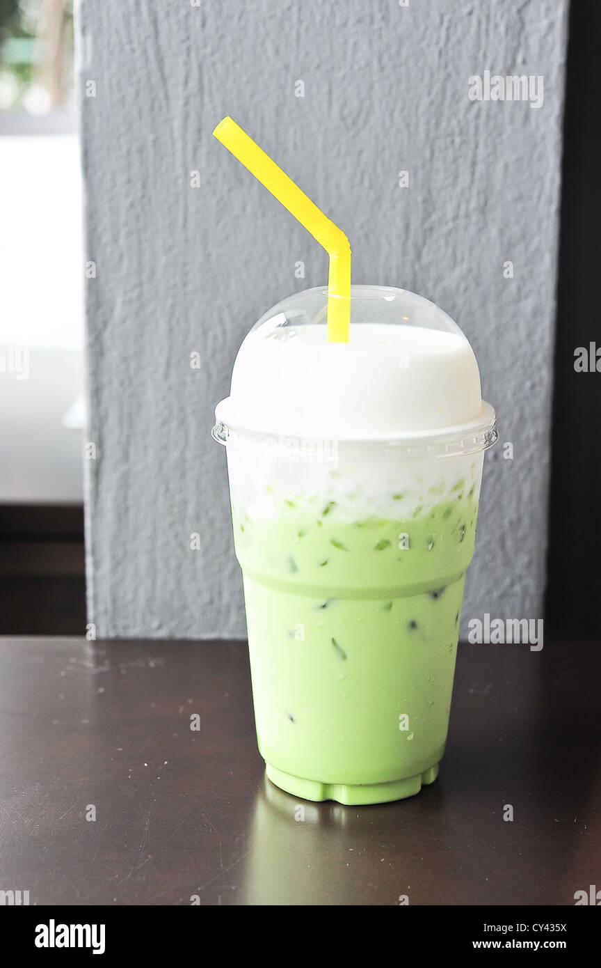 iced green tea Stock Photo Alamy