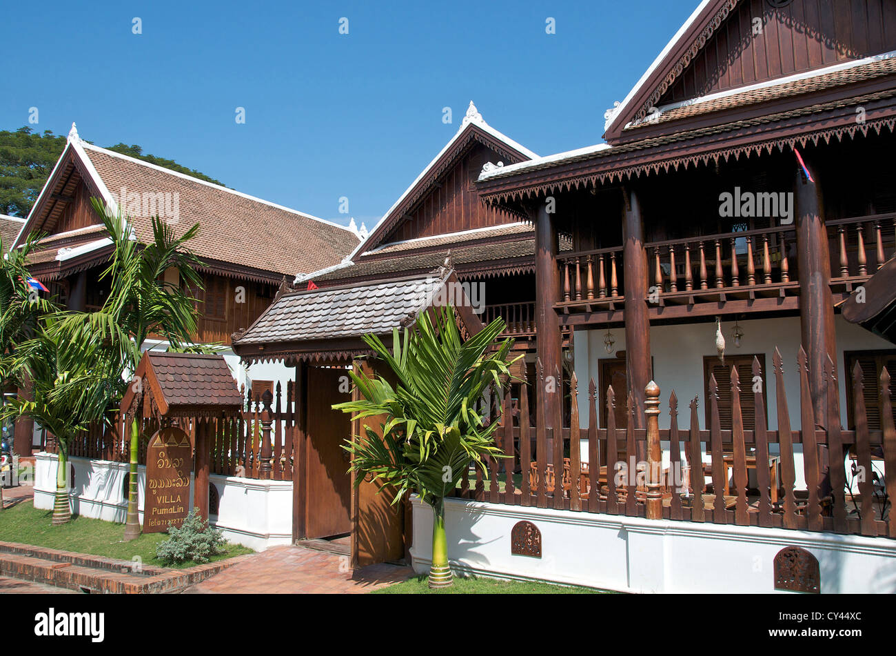 Villa Pumalin Guest House Luang Prabang Laos Stock Photo Alamy