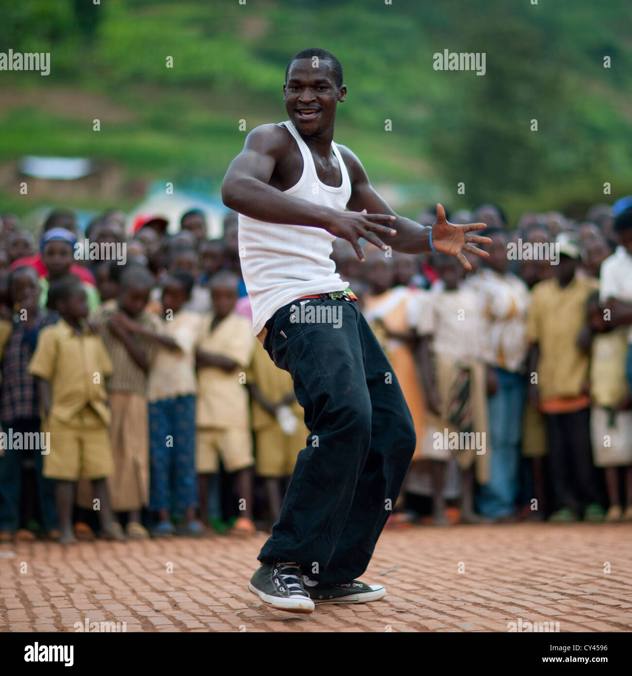 Hip Hop Dancers In Nyirangarama Village - Rwanda Stock Photo - Alamy