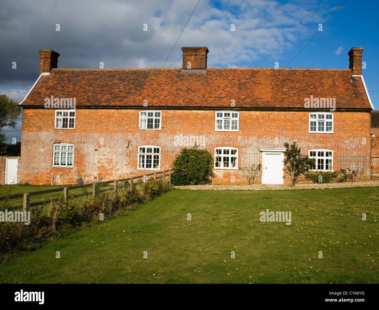 Traditional longhouse farmhouse divided into two homes, Boyton