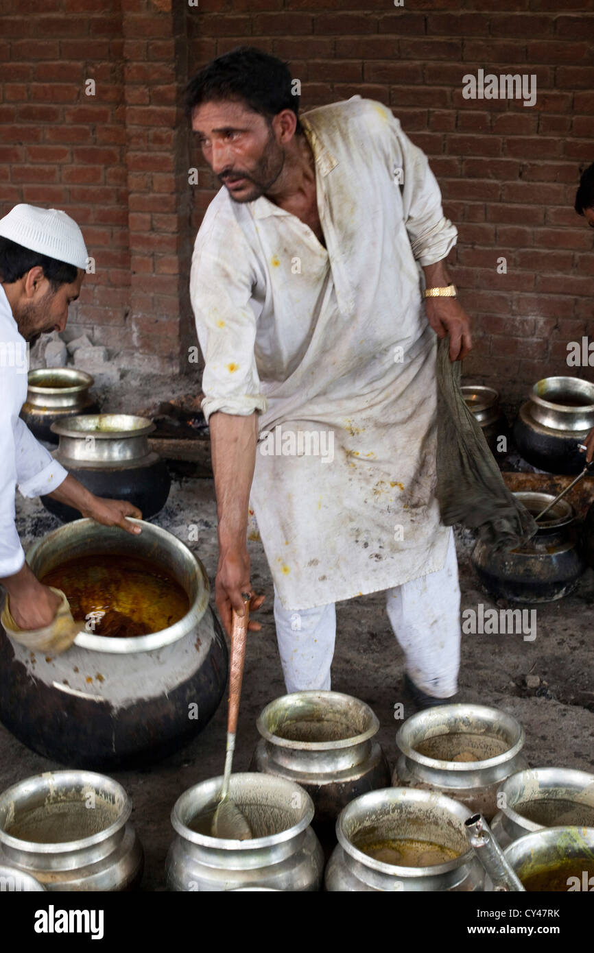 A Waza or cook in the Kashmiri traditions cooks and prepares food for a
