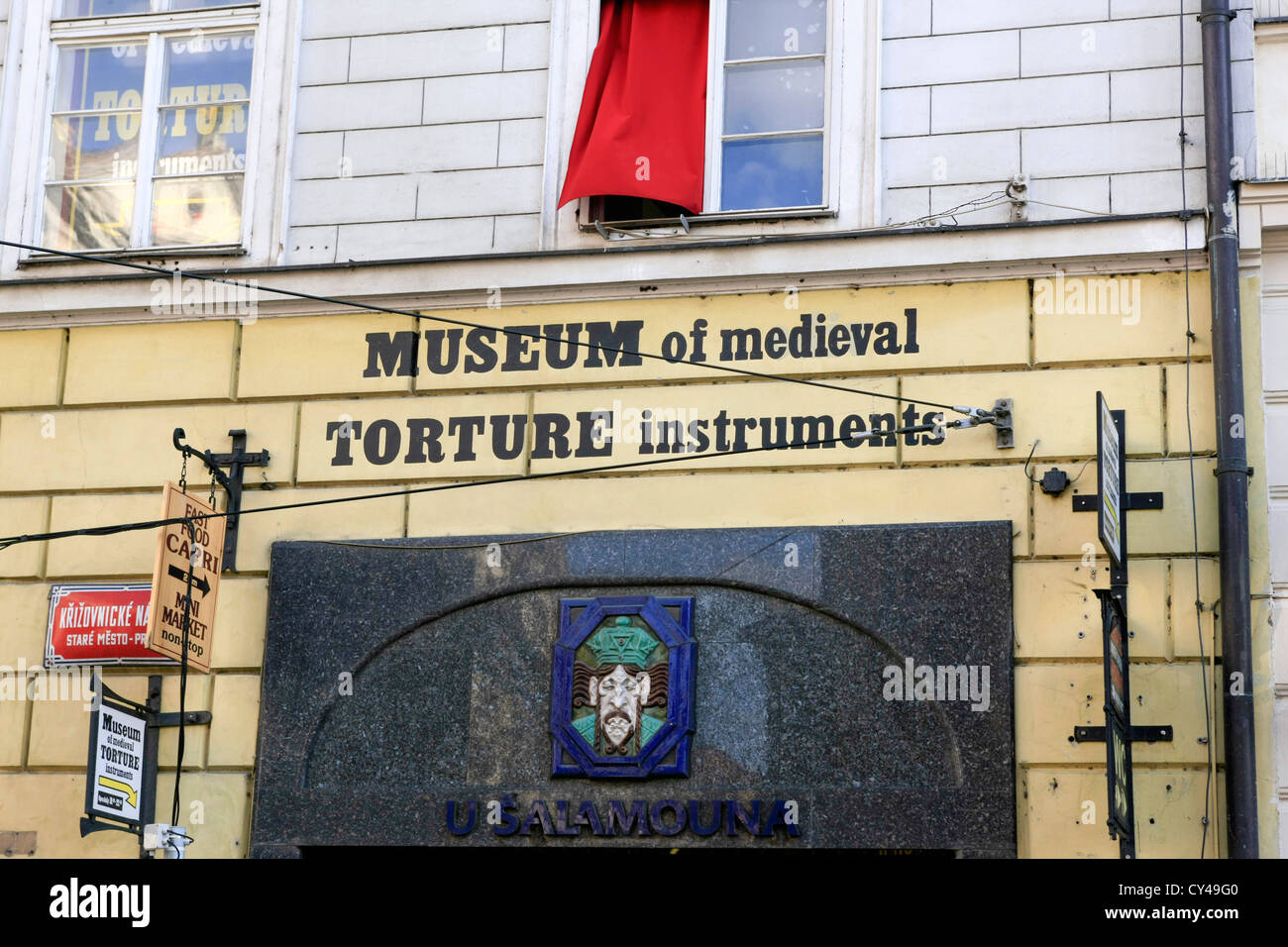 Museum of Medieval Torture in Prague Stock Photo