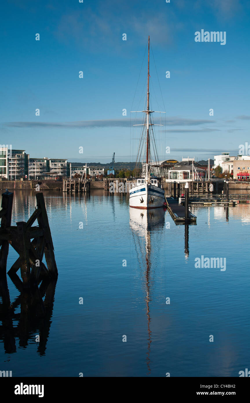 Next Wave is a schooner type ship with a steel hull. Originally known as S/Y Elida IV she was built in Gothenburg in 1987/88 Stock Photo