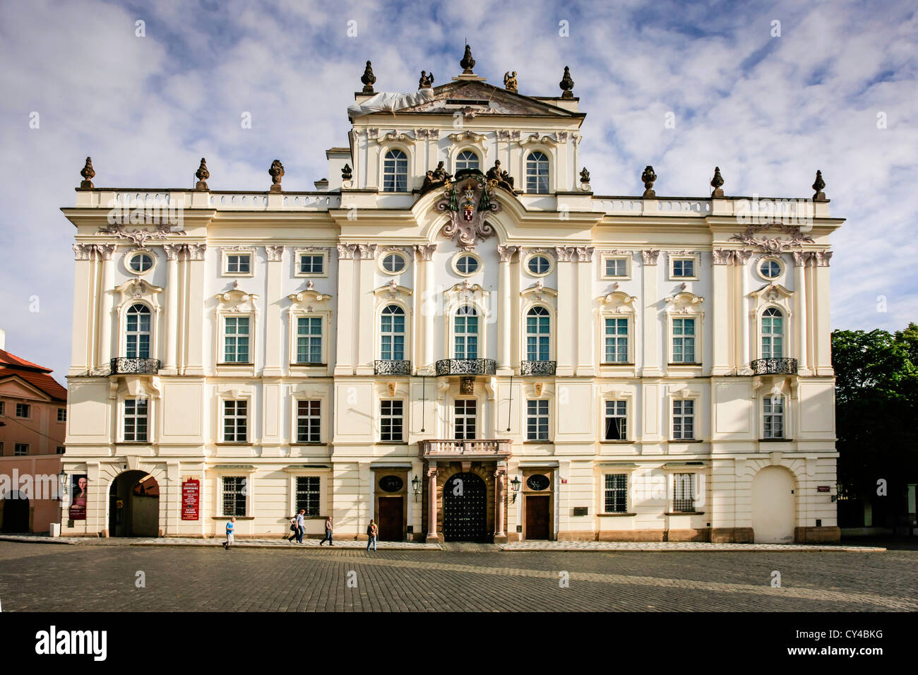 The Archbishop Palace, Hradcanske Namesti, Prague Stock Photo