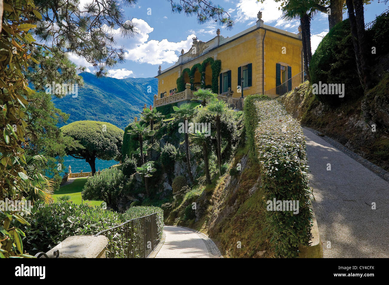 Europe Italy Lombardy Province of Como Lenno Villa of the Balbianello Stock Photo