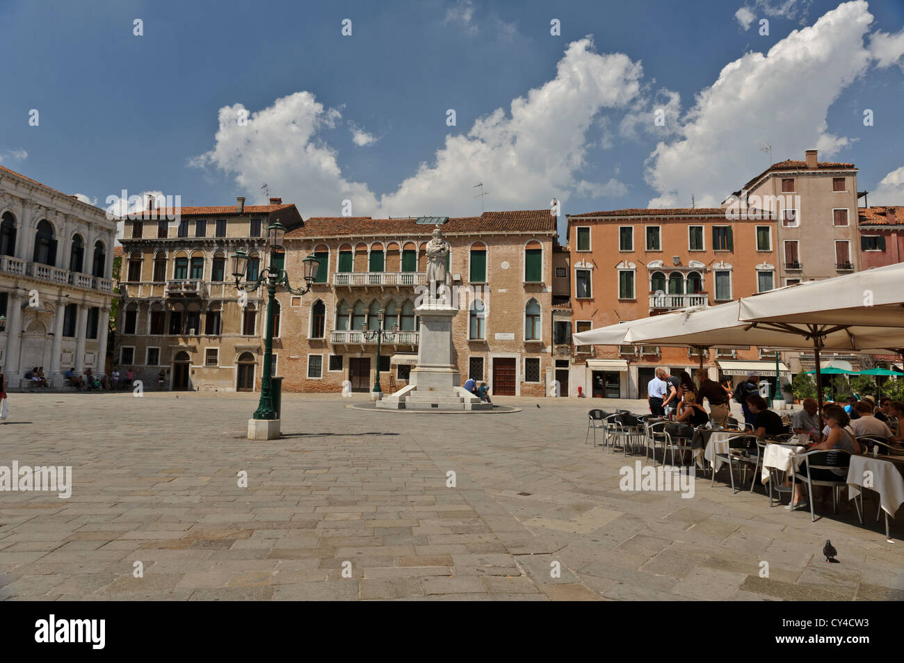 Campo Santo Stefano (St Stephen Square), Venice, Italy. Stock Photo