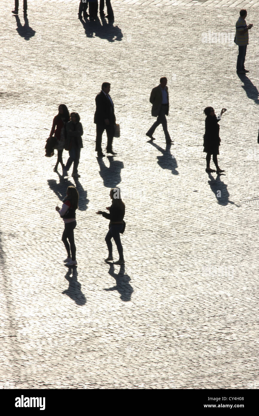 Someone Walking Rome a beautiful photograph of people walking in PIazza del Popolo ...