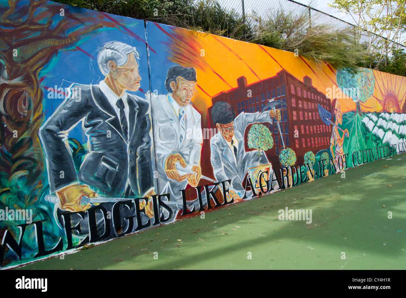The mural in a park in Newark New Jersey Stock Photo Alamy