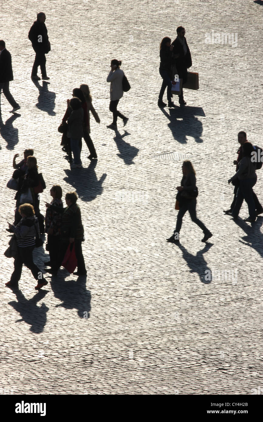 Someone Walking Rome a beautiful photograph of people walking in PIazza del Popolo ...