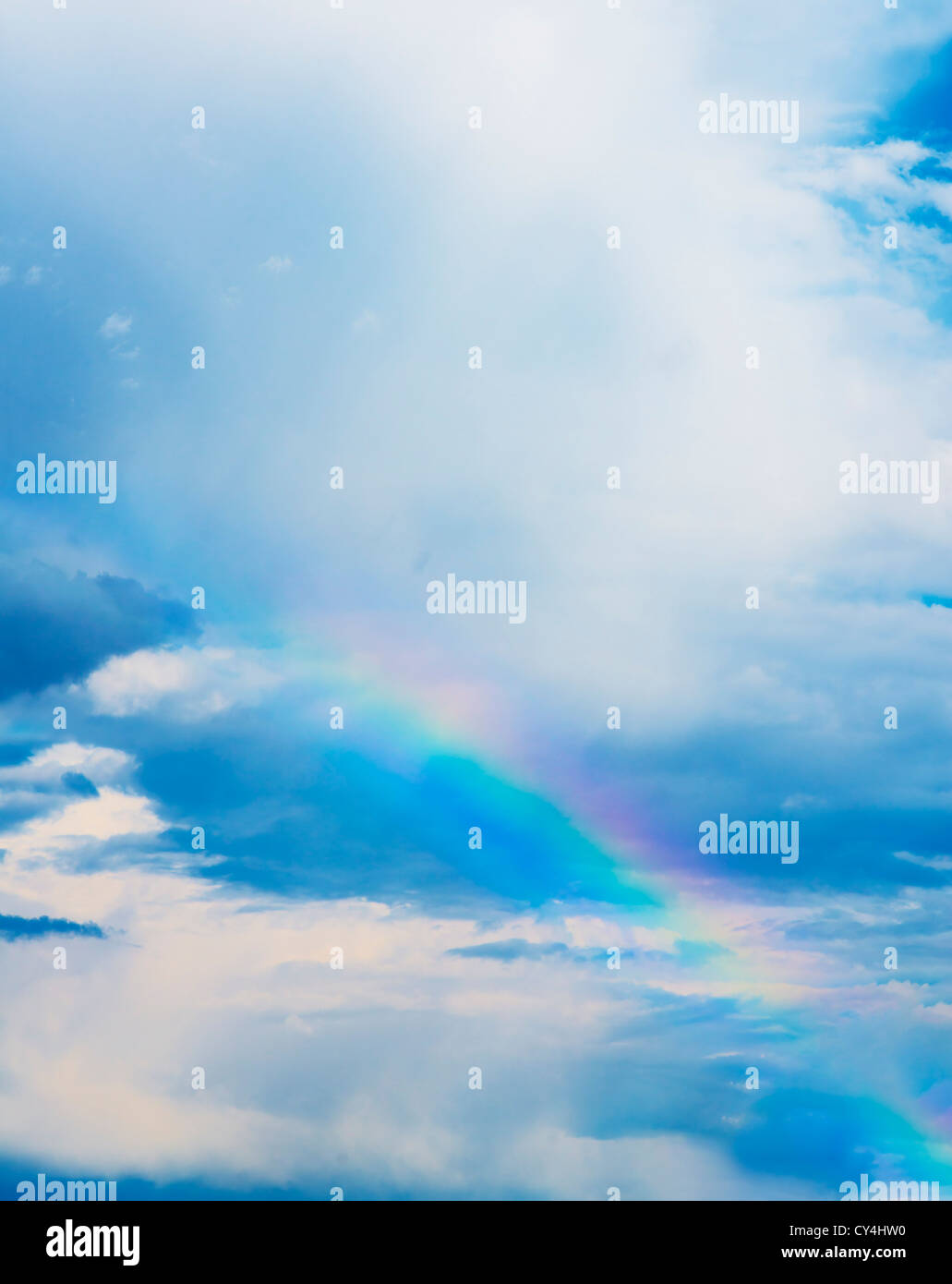 Rainbow in clouds hi-res stock photography and images - Alamy