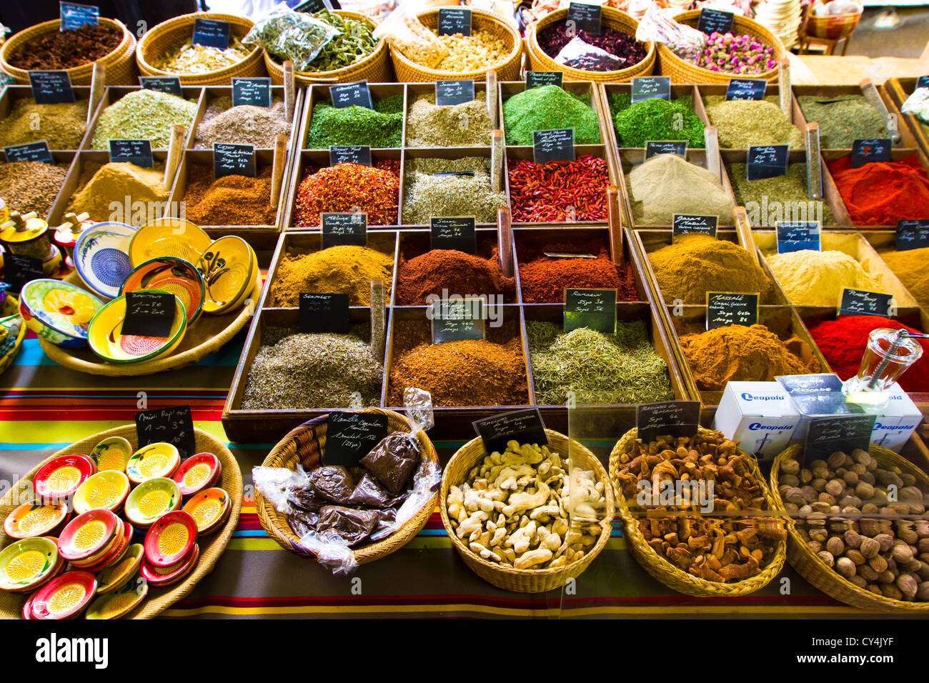 Spice Market Stock Photo Alamy